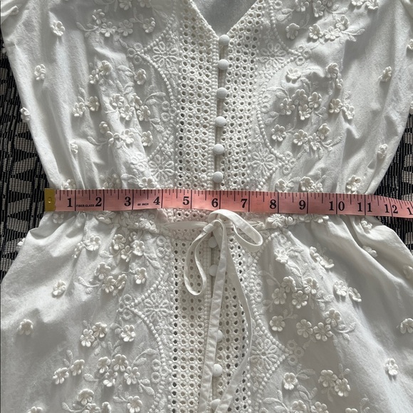 Maje White Embroidered Dress - Picture 15 of 16